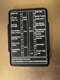 78 Datsun Z S30 Fuse Cover