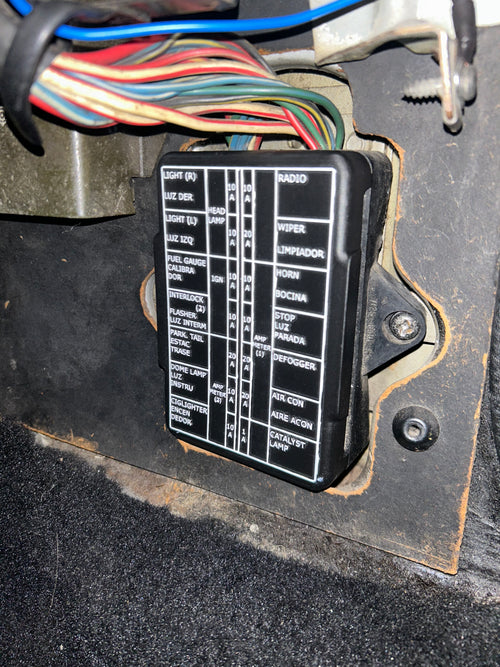 74 Datsun Z S30 Fuse Cover
