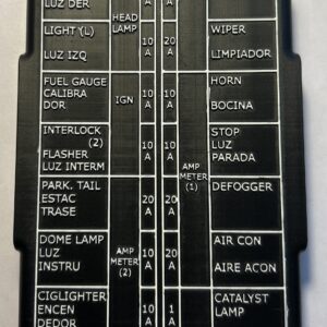 75 Datsun Z S30 3D Printed Fuse Cover