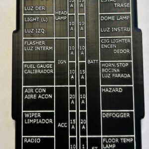 77 Datsun Z S30 3D Printed Fuse Cover