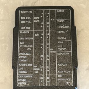 74 Datsun Z S30 3D Printed Fuse Cover