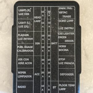 76 Datsun Z S30 3D Printed Fuse Cover